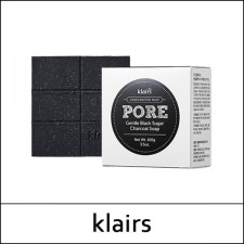 [Klairs] ★ Sale 10% ★ ⓘ Gentle Black Sugar Charcoal Soap [Pore] 100g / 10,500 won(12)