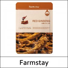 [Farmstay] Farm Stay ⓐ Visible Difference Mask Sheet Red Ginseng (23ml*10ea) 1 Pack / 5106(5)