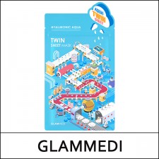 [GLAMMEDI] ★ Sale 61% ★ ⓐ Hyaluronic Aqua Twin Sheet Mask (40ml/2ea*10ea) 1 Pack / 80150(3) / 30,000 won(3) / 재고만