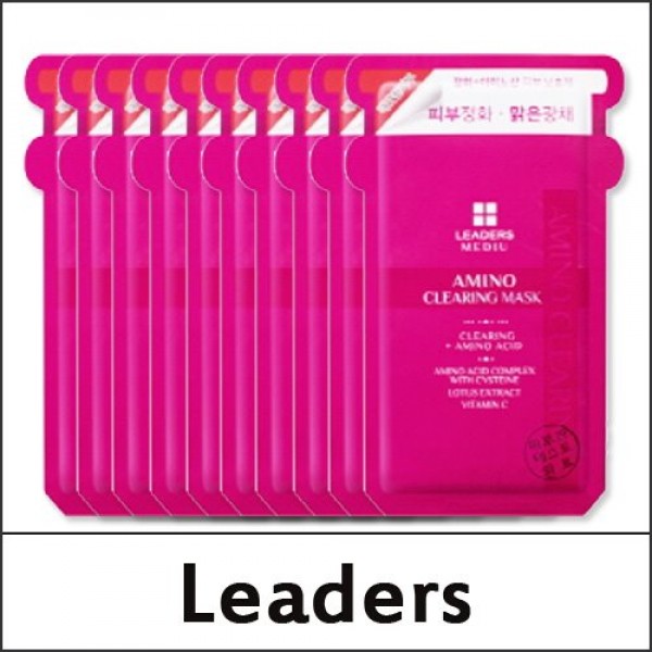Leaders, Mediu, Amino Clearing Mask, 1 Mask, 25 ml(pack of 2) Pevonia Soothing Sensitive Skin Mask 1.7 oz