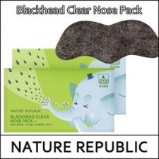 [NATURE REPUBLIC] ★ Big Sale 40% ★ (rm) Blackhead Clear Nose Pack (7 sheets) 1 Pack / 3,500 won(50) 