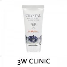 [3W Clinic] 3WClinic ★ Big Sale 95% ★ Crystal White Milky Sun Cream 50ml / Box / EXP 2022.03 / FLEA / 15,000 won(18)