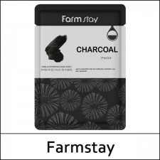 [Farmstay] Farm Stay ⓐ Visible Difference Mask Sheet Charcoal (23ml*10ea) 1 Pack / 5106(5)