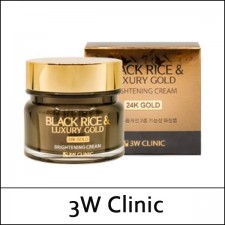 [3W Clinic] 3WClinic (b) Black Rice & Luxury Gold Brightening Cream 100g / 0601(6) / 6,600 won(R)