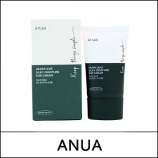 [ANUA] ★ Sale 40% ★ (b) Heartleaf Silky Moisture Sun Cream 50ml / Box / (bo) / (jh) 421 / 41/54150(14) / 25,000 won() 