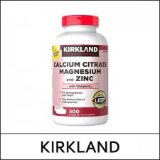 [KIRKLAND] Calcium Citrate Magnesium and Zinc (500 tablets) / 91/581(541)50(2) / 19,500 won(R)