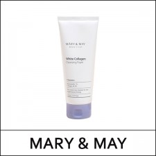 [MARY & MAY] ★ Sale 55% ★ (gd) White Collagen Cleansing Foam 150ml / Box 35 / (bo) 55 / 2501(7) / 12,900 won(7)