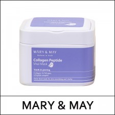 [MARY & MAY] ★ Sale 59% ★ (sc) Collagen Peptide Vital Mask (30ea) 400g / Box 15 / (bo) 89 / 401(3R)405 / 25,900 won()