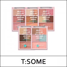 [MAKEheal][T:SOME] ★ Big Sale 90% ★ T Some Eye Blush Palette 12.3g / #2 Nude Raffine / EXP 2023.12 / 1899(25) / 18,000 won(25)