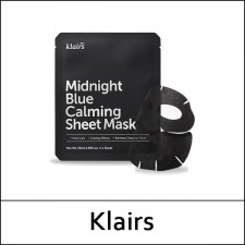 [Klairs] ★ Sale 10% ★ ⓘ Midnight Blue Calming Sheet Mask 25ml * 5ea / 62(9R)95 / 3,000 won()