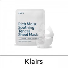 [Klairs] ⓘ Rich Moist Soothing Tencel Sheet Mask 25ml * 2ea / Exp 2024.09 / Box / (jh) / 7299(9)25 / 1,500 won(R)