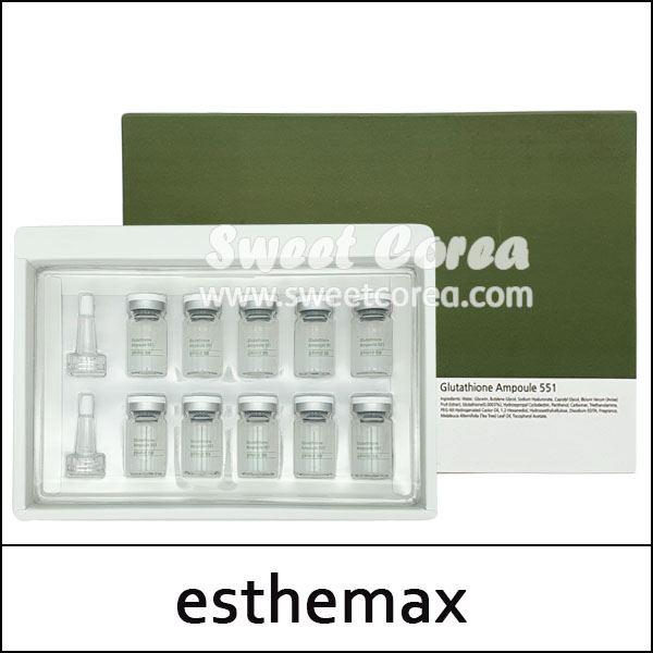 [esthemax] (jj) Glutathione Ampoule 551 (8ml*10ea) 1 Pack / 51101(5 ...