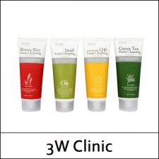 [3W Clinic] 3WClinic (b) Pure Natural Foam Cleansing 100ml / # Green Tea / Exp 2025.01 / Gray Box / 0199(10) / 800 won(R) / 재고