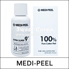 [MEDI-PEEL] Medipeel (ho) Extra Super 9 Plus (250ml+Cotton Pad 40ea) 1 Pack / Exp 2024.07 / Box 28 / 51199(4) / 5,000 won(R)