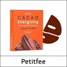[Petitfee] ★ Sale 66% ★ (sd) Cacao Energizing Hydrogel Face Mask (32g*5ea) 1 Pack / Box 30 / 6650(6) / 20,000 won()
