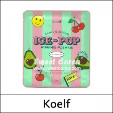 [Koelf] ★ Sale 65% ★ ⓢ Cherry & Avocado Ice Pop Hydrogel Face Mask (30g*5ea) 1 Pack / 8701() / 25,000 won()