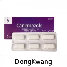 [DongKwang] (jj) Canemazole Vagina tablet (100mg*6Tablet) 1 Pack / (sg) 22(02) / 0599(24) / 3,500 won(R)