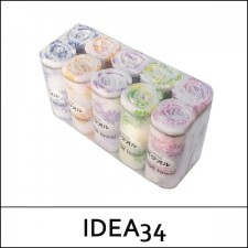 [IDEA34] Shower Towel (10ea) Set / Bathing Towel / Blue / Puple / Pink / Green / Red / 들국화 샤워타올 / 9901(3)