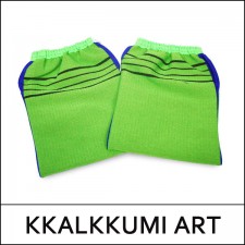 [KKALKKUMI ART] Double Sided Scrub Towel (5ea) 1 Pack / Green / ITALY TOWEL / 깔끔이 양면목욕타올 / 6304(18)