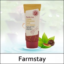 [La Ferme] ⓢ Visible Difference Snail Sun Cream 70g / Farmstay / Box / 7102(16)