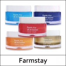 [Farmstay] ★ Big Sale 45% ★ Farm Stay ⓐ DR.V8 Solution Cream 50ml / # Collagen / Exp 2024.07 / ⓢ 8550(8)55 / 6,200 won(R)