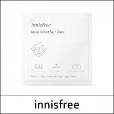 [innisfree] ★ Sale 40% ★ Mask Relief Skin Pack (1.7g * 2ea) 3.4g / 3,000 won(119) / 단종