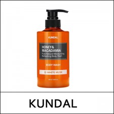 [KUNDAL] ★ Sale 46% ★ (js) Honey & Macadamia Pure Natural Moisturizing Refreshing Body Wash 500ml / #White Musk / 4501(0.8) / 10,900 won()