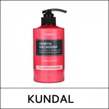 [KUNDAL] ★ Sale 46% ★ (js) Honey & Macadamia Pure Natural Moisturizing Refreshing Body Lotion 500ml / #Cherry Blossom / 4601(0.8) / 12,900 won()