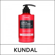 [KUNDAL] ★ Sale 46% ★ (js) Honey & Macadamia Pure Natural Moisturizing Refreshing Body Lotion 500ml / #White Musk / 4601(0.8) / 12,900 won()