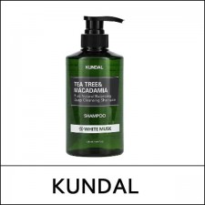 [KUNDAL] ★ Sale 46% ★ (js) Tea Tree & Macadamia Deep Cleansing Shampoo 500ml / #White Musk / 4601(0.8) / 12,900 won()