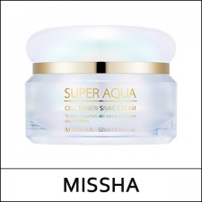 [Missha] ★ Sale 56% ★ (hp) Super Aqua Cell Renew Snail Cream 52ml / Box / 38,000 won(5) / 부피무게