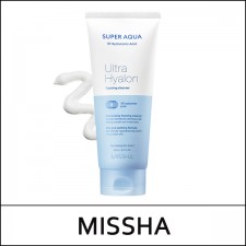 [MISSHA] ★ Sale 56% ★ (hpL) Super Aqua Ultra Hyalron Foaming Cleanser 200ml / Box 40/60 / (bo) 44 / 7350(6) / 9,000 won(6)