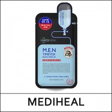 [MEDIHEAL] ★ Big Sale 80% ★ ⓐ M.E.N Timetox Black Mask (25ml*10ea) 1 Pack / MEN Timetox / EXP 2024.10 / (bp) 57 / (5R)99 / 30,000 won(5)