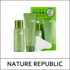[NATURE REPUBLIC] ★ Big Sale 44% ★ ⓢ Bamboo Charcoal Nose and T-zone Pack [2 Step] / Green / 9,900 won(15)