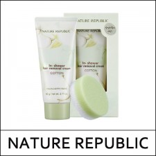 [NATURE REPUBLIC] ★ Big Sale 46% ★ Cotton In-Shower Hair Removal Cream 60g / Cotton In Shower / 6,900 won(10) / 부피무게 / 판매저조