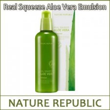 [NATURE REPUBLIC] ★ Big Sale 30% ★ (hp) Real Squeeze Aloe Vera Emulsion 125ml / 14,900 won(9) / 0821