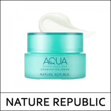 [NATURE REPUBLIC] ★ Sale 41% ★ (s) Super Aqua Max Combination Watery Cream 80ml / Green / (a) / (sg) 56 / 9650() / 12,500 won(6)
