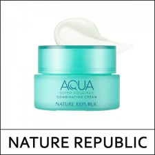 [NATURE REPUBLIC] ★ Sale 45% ★ (s) Super Aqua Max Combination Watery Cream 80ml (Green) / 99(6) / 29,900 won() / Sold Out
