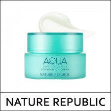 [NATURE REPUBLIC] ★ Sale 41% ★ (s) Super Aqua Max Combination Watery Cream 80ml / Green / (a) / (sg) 56 / 9650() / 12,500 won(6) 