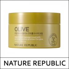 [NATURE REPUBLIC] ★ Big Sale 55% ★ (hpL) Real Nature Olive Control Massage Cream 210ml / EXP 2025.04 / 11,000 won(5)