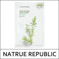 [NATURE REPUBLIC] ★ Big Sale 70% ★ (hp) Real Nature Mask Sheet [Tea Tree] 23ml * 5ea / EXP 2025.01 / 1,000 won(10) 