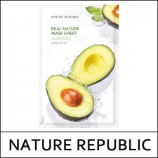 [NATURE REPUBLIC] ★ Big Sale 46% ★ (hp) Real Nature Mask Sheet [Avocado] 23ml * 10ea / 1,000 won(5) / 1215-28