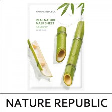 [NATURE REPUBLIC] ★ Big Sale 46% ★ (hp) Real Nature Mask Sheet [Bamboo] 23ml*10ea / 1,000 won(5) / 1215-28 / 단종