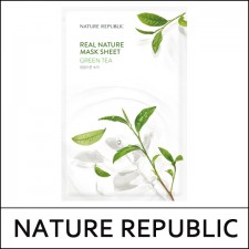 [NATURE REPUBLIC] ★ Big Sale 46% ★ (hp) Real Nature Mask Sheet [Green Tea] 23ml*10ea / 1,000 won(5)