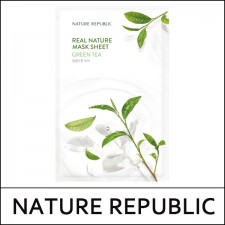 [NATURE REPUBLIC] ★ Big Sale 55% ★ (hp) Real Nature Mask Sheet [Green Tea] 23ml * 5ea / 1,000 won(10)