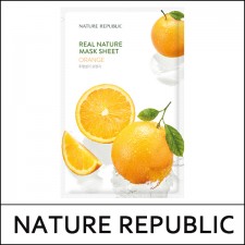 [NATURE REPUBLIC] ★ Big Sale 46% ★ (hp) Real Nature Mask Sheet [Orange] 23ml * 10ea / 1,000 won(5) / 1215-28