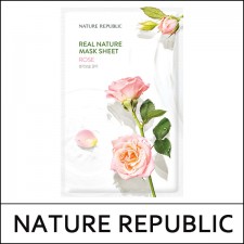 [NATURE REPUBLIC] ★ Big Sale 46% ★ (hp) Real Nature Mask Sheet [Rose] 23ml*10ea / 1,000 won(5)