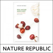 [NATURE REPUBLIC] ★ Big Sale 46% ★ (hp) Real Nature Mask Sheet [Shea Butter] 23ml*10ea / 1,000 won(5)