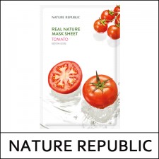 [NATURE REPUBLIC] ★ Big Sale 46% ★ (hp) Real Nature Mask Sheet [Tomato] 23ml*10ea / 1,000 won(5) / 1215-28