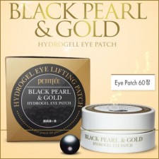 [Petitfee] ★ Sale 60% ★ (sd) Black Pearl & Gold Hydrogel Eye Patch (1.4g*60ea) 1 Pack / ⓢ 55 / 25(74)(9R)385 / 15,000 won(9)